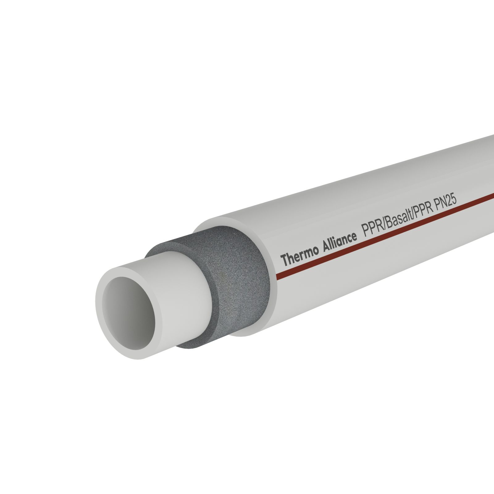 Труба PPR Thermo Alliance Fiber Basalt армована, 32х5,4 мм, PN 25